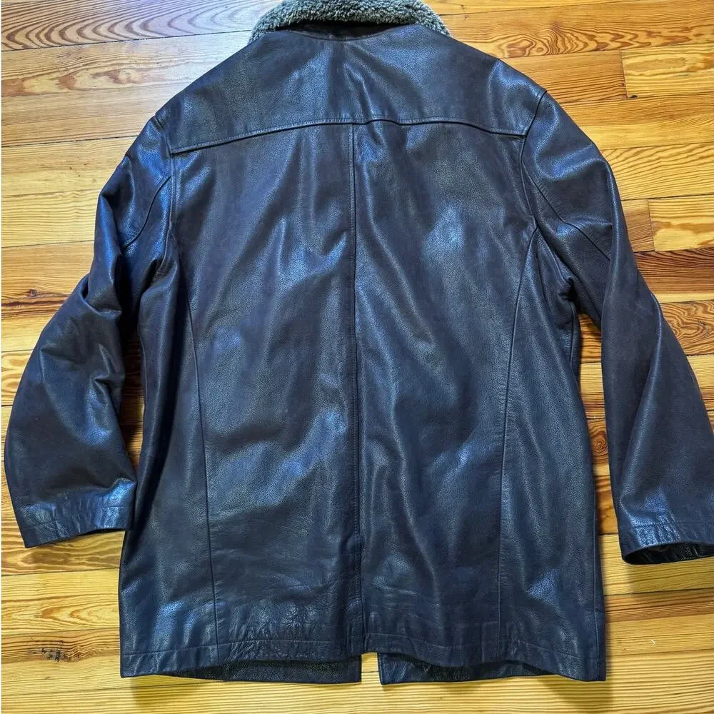 Banana Republic Vintage Leather Jacket w/ Removable Collar